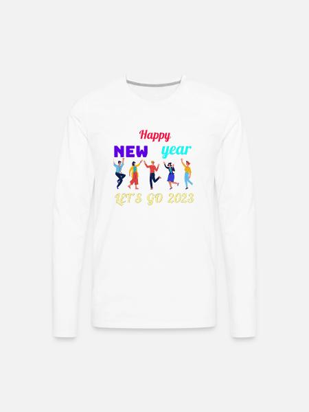 LET'S GO 2023 - Men's Premium Long Sleeve T-Shirt - white