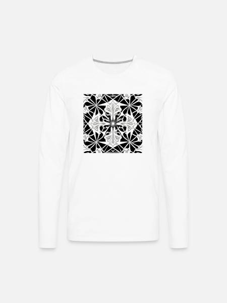 Beautiful ornament - Men's Premium Long Sleeve T-Shirt - white
