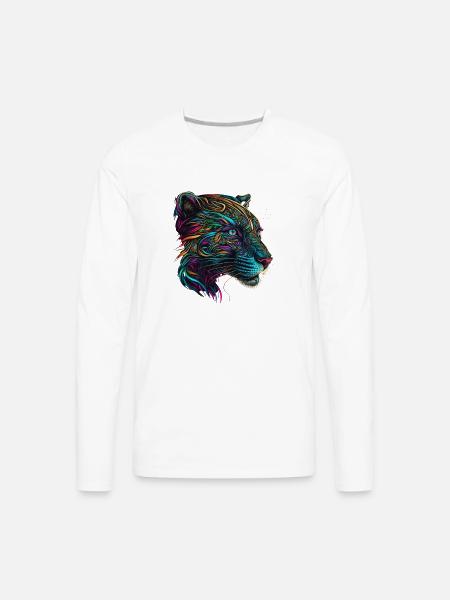 panther - Men's Premium Long Sleeve T-Shirt - white