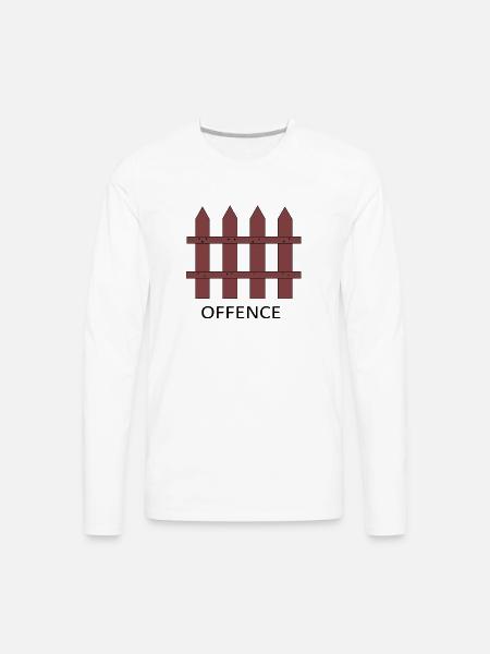 fence - Men's Premium Long Sleeve T-Shirt - white