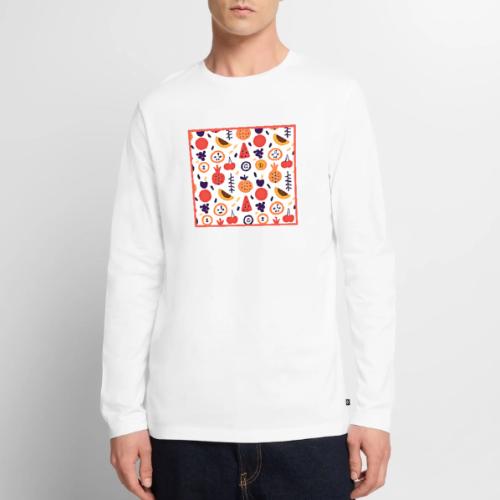 Fruits Colorful Pattern Art - Men's Premium Long Sleeve T-Shirt