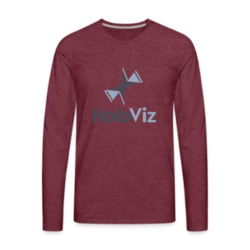 holoviz logo - Men's Premium Long Sleeve T-Shirt