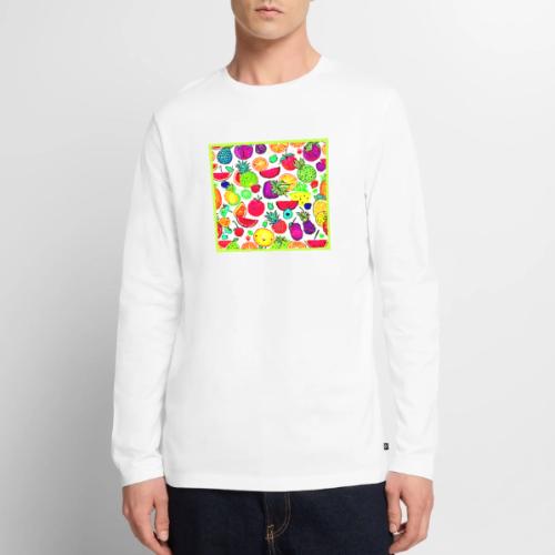 Colorful Fruits Orchard Artistry - Men's Premium Long Sleeve T-Shirt