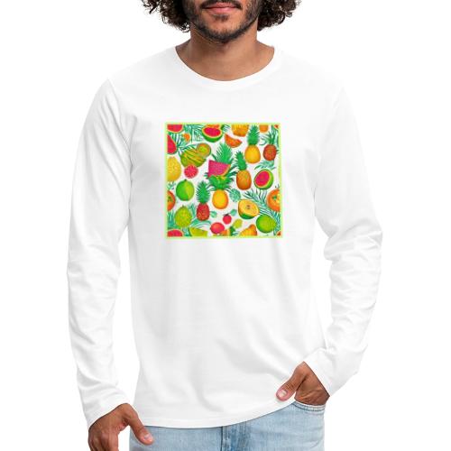 Padaist Tropical Fruits - Men's Premium Long Sleeve T-Shirt