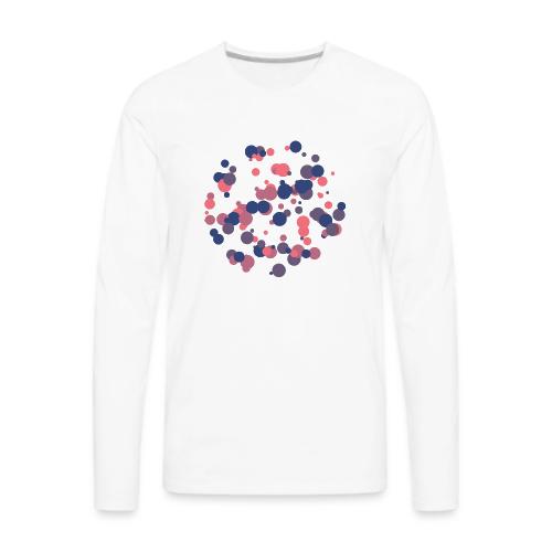 abstract circles pattern - Men's Premium Long Sleeve T-Shirt