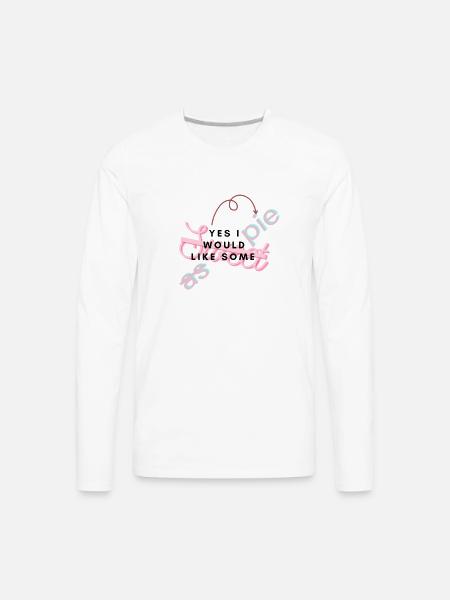 sweet as pie - Men's Premium Long Sleeve T-Shirt - white