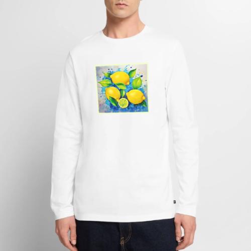 Lemons Splash of Color - Men's Premium Long Sleeve T-Shirt