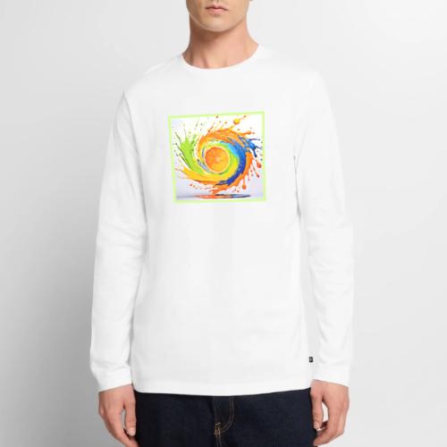 Citrus Splash of Color Design - Men's Premium Long Sleeve T-Shirt