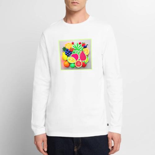 Colorful Fruit Pop Art - Men's Premium Long Sleeve T-Shirt