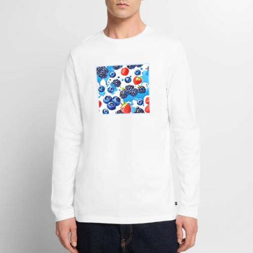 Vibrant Berry Pattern - Men's Premium Long Sleeve T-Shirt
