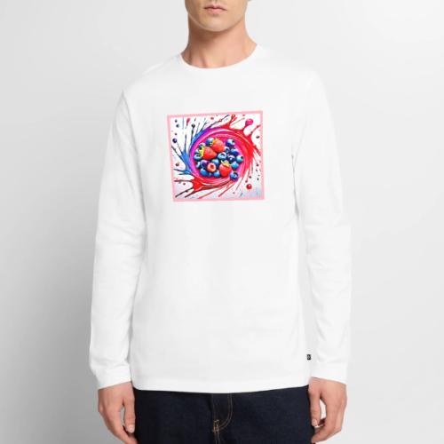 Berry Splash: Color Burst - Men's Premium Long Sleeve T-Shirt