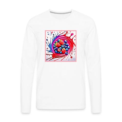 Berry Splash: Color Burst - Men's Premium Long Sleeve T-Shirt