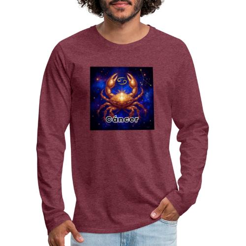 Cancer zodiac designs, constellations, universe - Men's Premium Long Sleeve T-Shirt