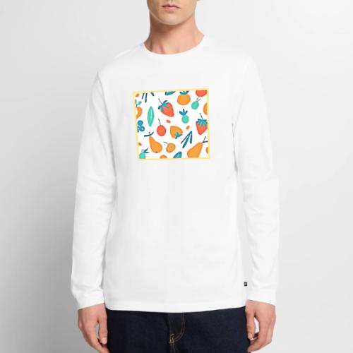 Fruit Whimsy: Playful Pattern - Men's Premium Long Sleeve T-Shirt