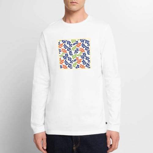Chromatic Leaf Repeat - Men's Premium Long Sleeve T-Shirt