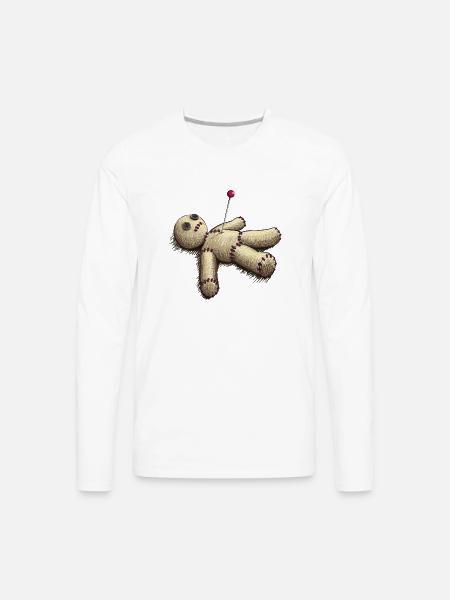 Voodoo Doll - Men's Premium Long Sleeve T-Shirt - white