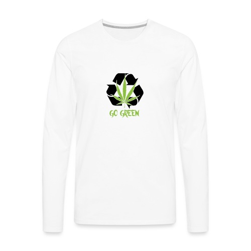 Go Green - Men's Premium Long Sleeve T-Shirt