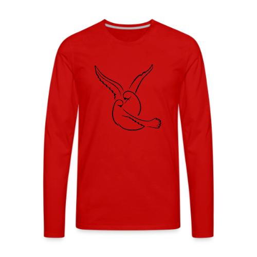 EMBRACED_TURTLEDOVES - Men's Premium Long Sleeve T-Shirt