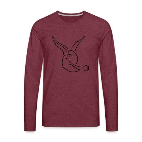 EMBRACED_TURTLEDOVES - Men's Premium Long Sleeve T-Shirt