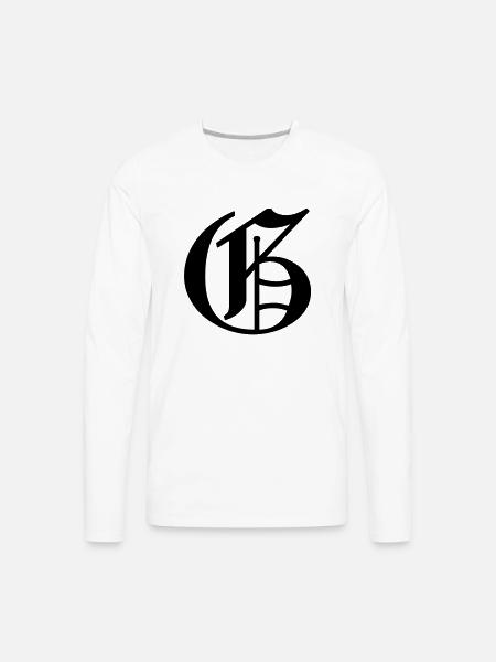 Olde English G - Men's Premium Long Sleeve T-Shirt - white