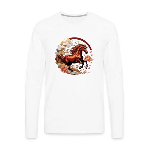Year of the Horse T Shirt, Lunar New Year Gift - Men's Premium Long Sleeve T-Shirt
