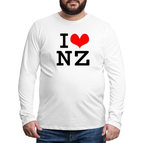 I Love NZ - Men's Premium Long Sleeve T-Shirt