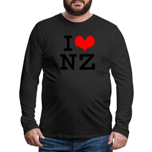 I Love NZ - Men's Premium Long Sleeve T-Shirt