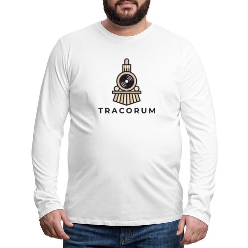 Cartoon Cosmic Train with LP Light - Men's Premium Long Sleeve T-Shirt