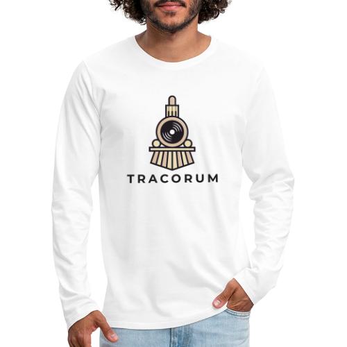 Cartoon Cosmic Train with LP Light - Men's Premium Long Sleeve T-Shirt