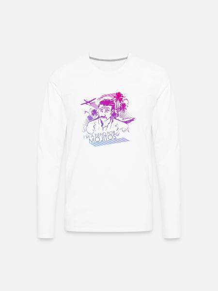 I'm a Fiend for Mojitos - Men's Premium Long Sleeve T-Shirt - white