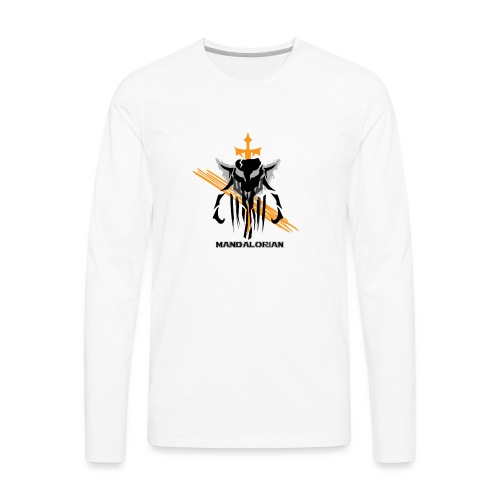 Mandalorian Logo - Men's Premium Long Sleeve T-Shirt