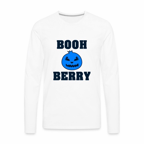 Boo Berry Blueberry Halloween Shirt Gift Idea Booh - Men's Premium Long Sleeve T-Shirt