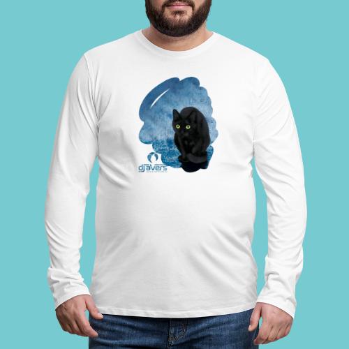 Scared Black Cat - Men's Premium Long Sleeve T-Shirt