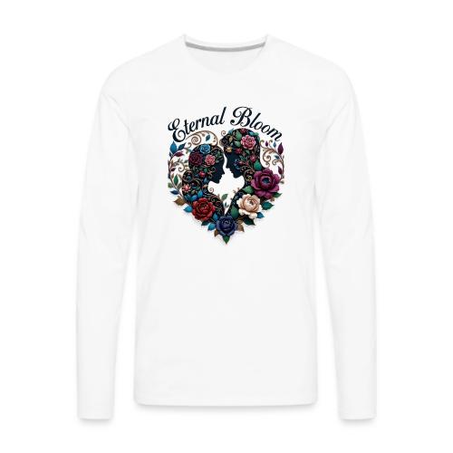 Eternal Bloom Embrace T-Shirt - Men's Premium Long Sleeve T-Shirt