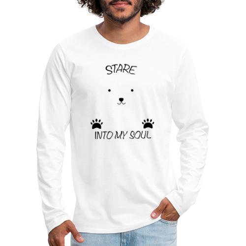 Polar Bear Stare - Men's Premium Long Sleeve T-Shirt