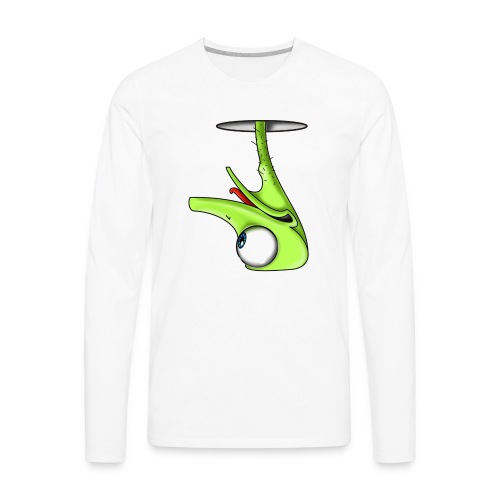 Funny Green Ostrich - Men's Premium Long Sleeve T-Shirt
