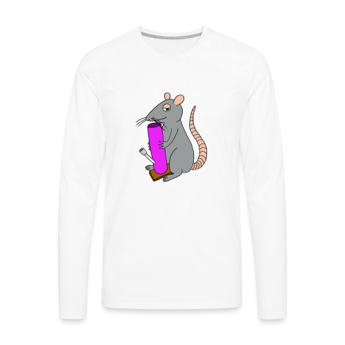 weed rat - Men's Premium Long Sleeve T-Shirt