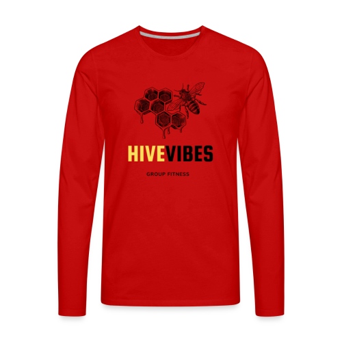 Hive Vibes Group Fitness Swag 2 - Men's Premium Long Sleeve T-Shirt