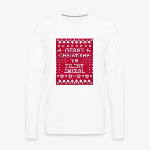 ugly merry christmas - Men's Premium Long Sleeve T-Shirt