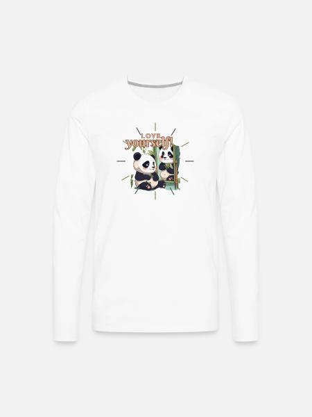 Mirror of Self-Love - Men's Premium Long Sleeve T-Shirt - white