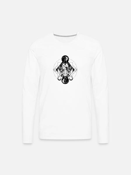 Winged Dagger Sigil - Men's Premium Long Sleeve T-Shirt - white