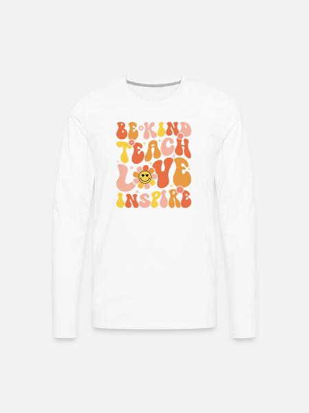 Be Kind To Each Other - Men's Premium Long Sleeve T-Shirt - white