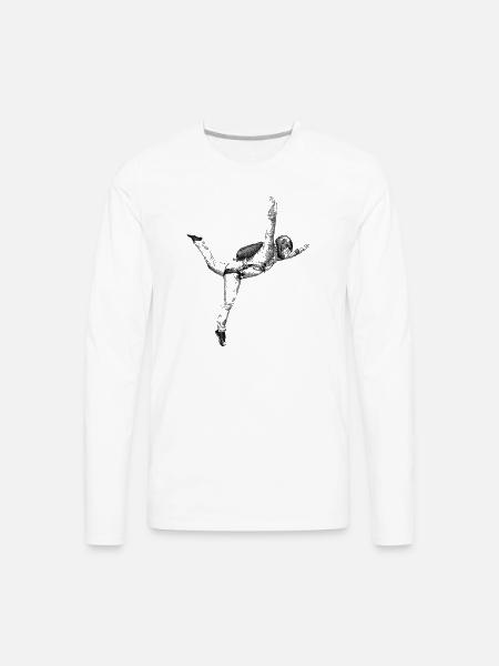 Freefly Skydiving - Men's Premium Long Sleeve T-Shirt - white