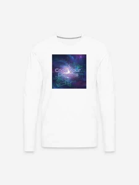 Code Your Dreams - Men's Premium Long Sleeve T-Shirt - white