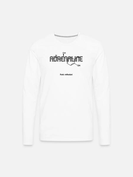 Adrenaline Chemistry Pulse - Men's Premium Long Sleeve T-Shirt - white