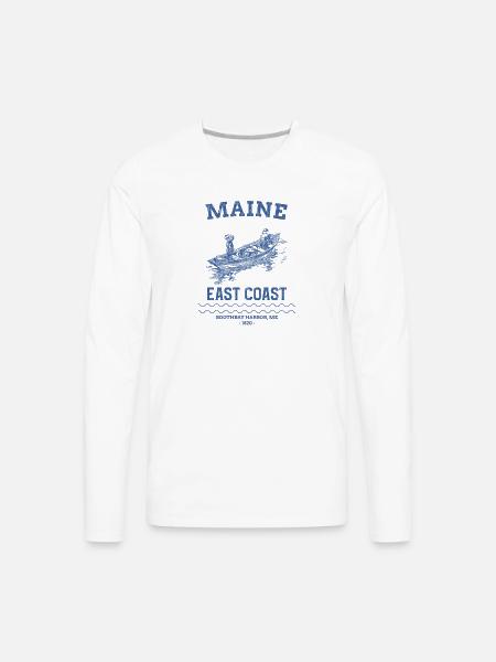 east_coast_boothbay - Men's Premium Long Sleeve T-Shirt - white