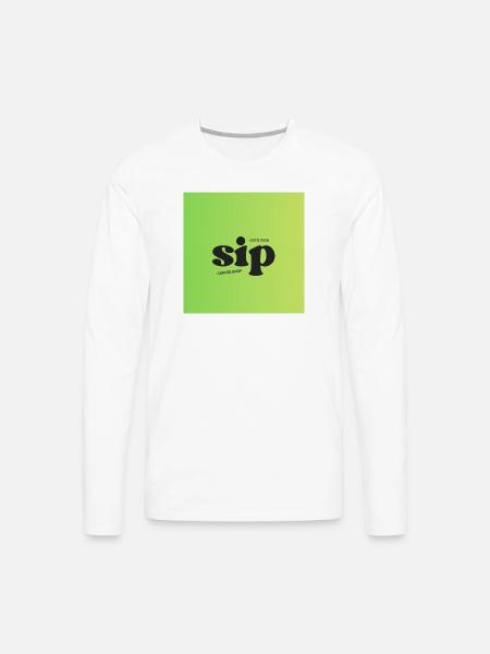 SIP - Men's Premium Long Sleeve T-Shirt - white