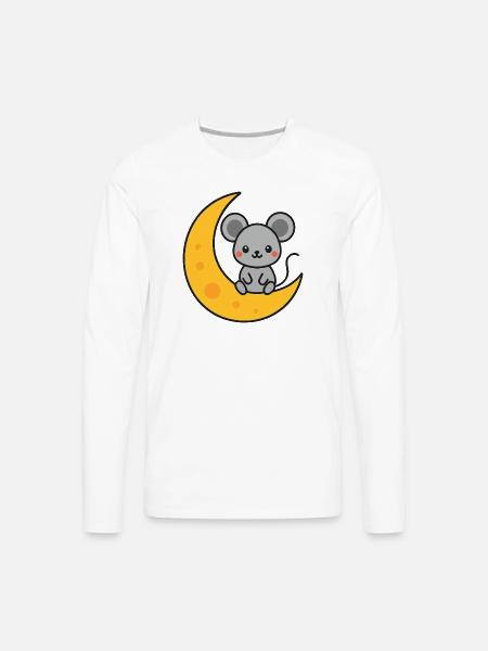 Mouse - Men's Premium Long Sleeve T-Shirt - white