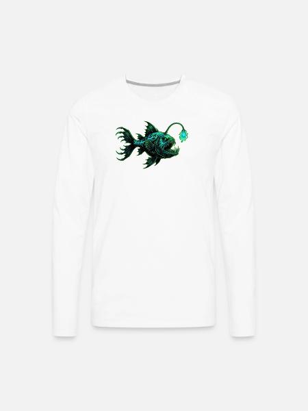 Ocean Depths Art - Men's Premium Long Sleeve T-Shirt - white