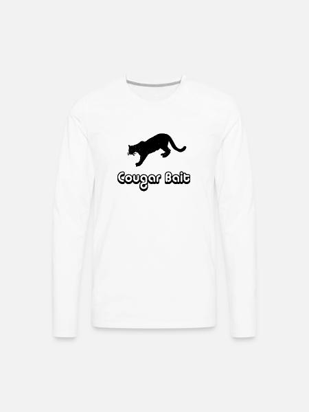 Cougar Bait - Men's Premium Long Sleeve T-Shirt - white